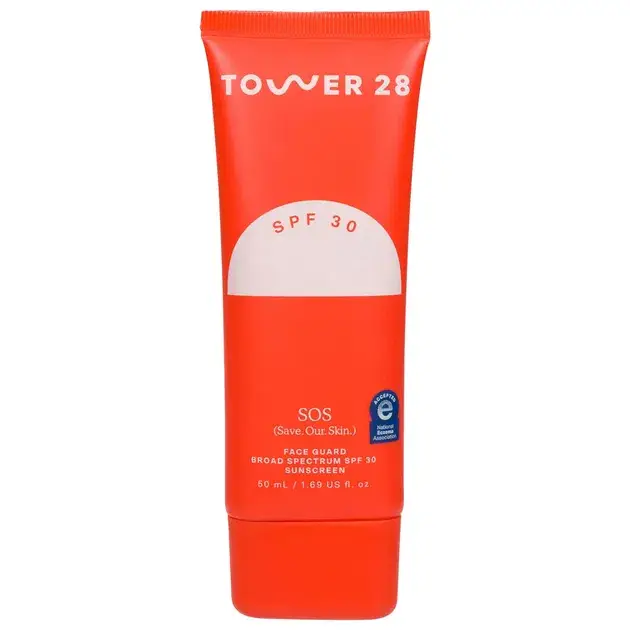 ضد آفتاب روزانه رنگی صورت SOS با طیف گسترده SPF 30 تاور 28